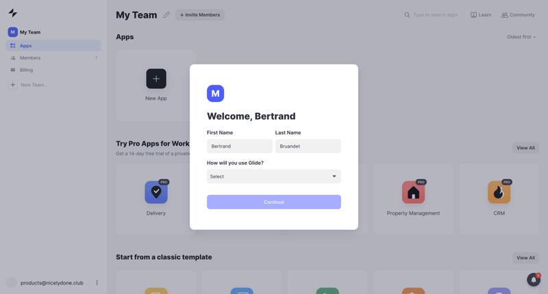 Glide
			          ux ui design