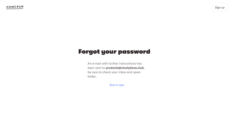 Homerun
			        ux ui design