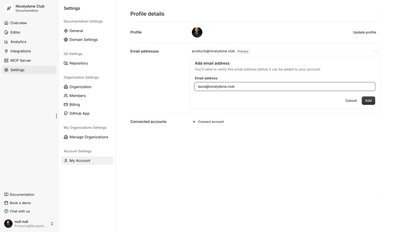 Documentation.AI screen example