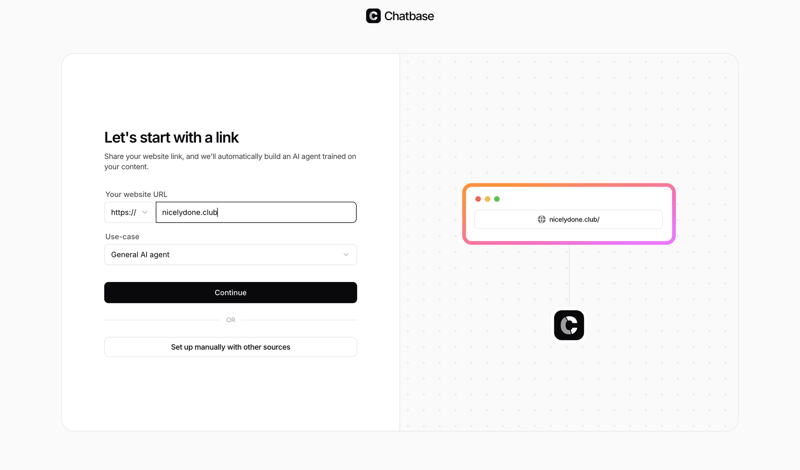 Chatbase screen example