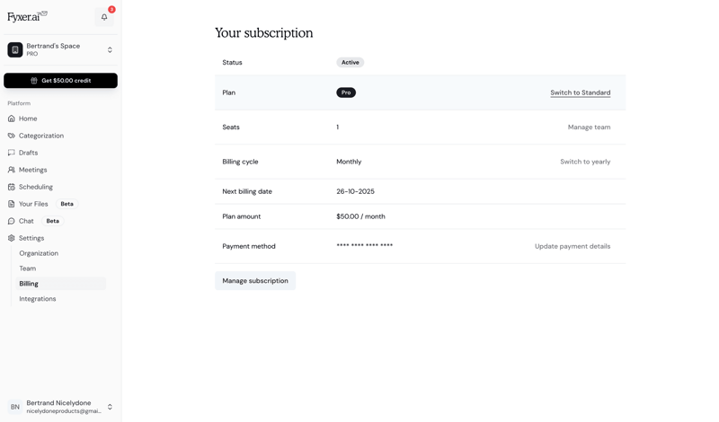 Fyxer screen example