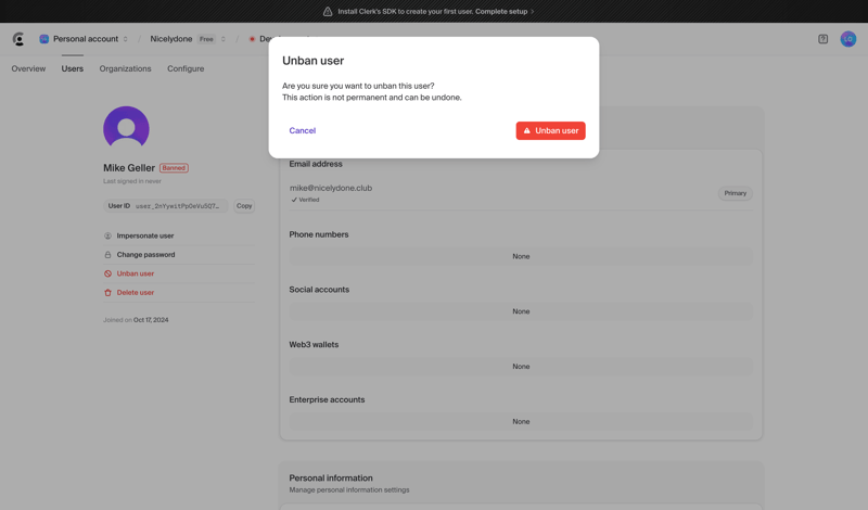 Clerk
			      ux ui design