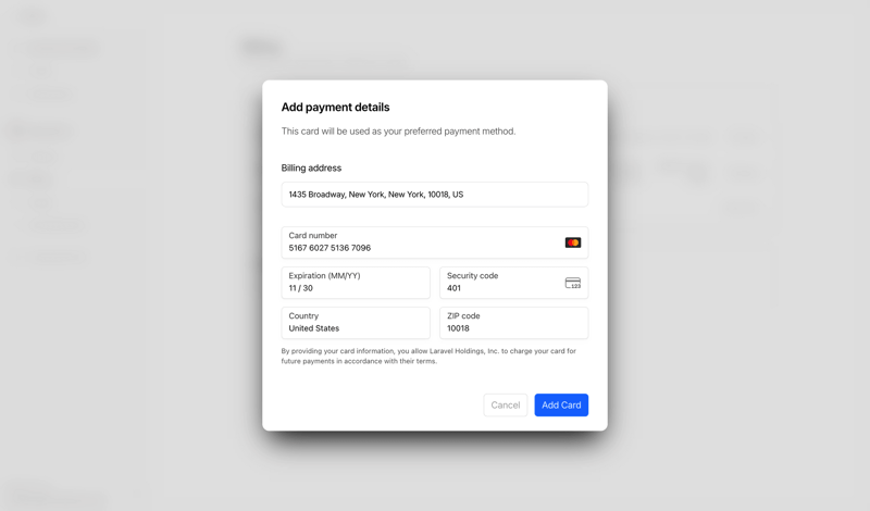 Nightwatch screen example