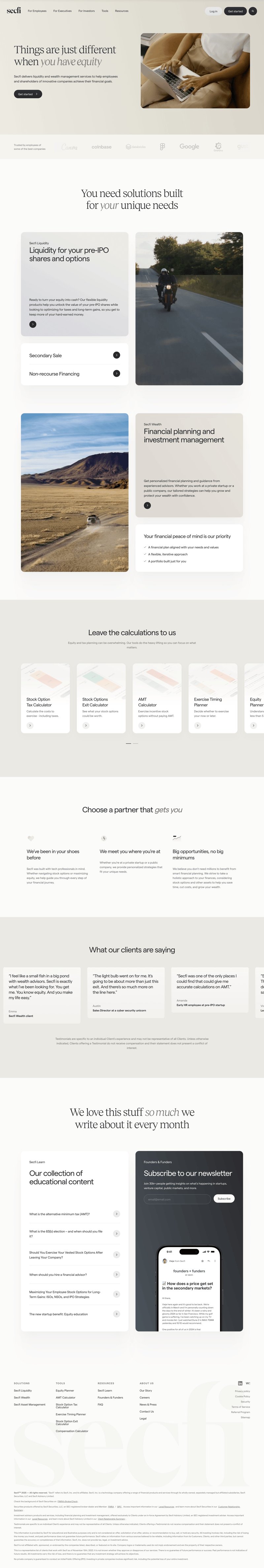 Secfi
			   ux ui design