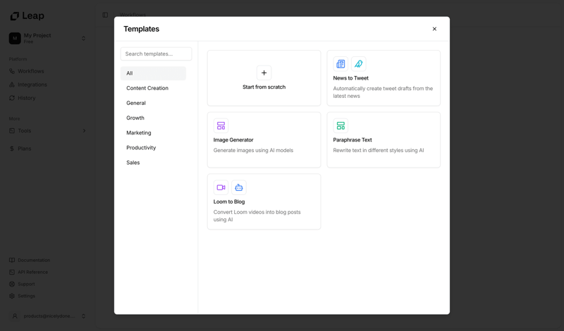 Leap
			  ux ui design