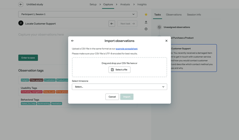 Optimal screen example