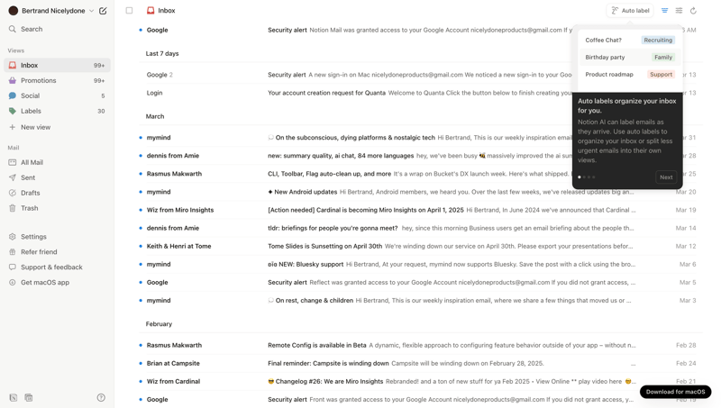 Notion Mail
			         ux ui design
