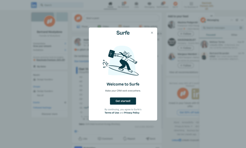 Surfe
			     ux ui design