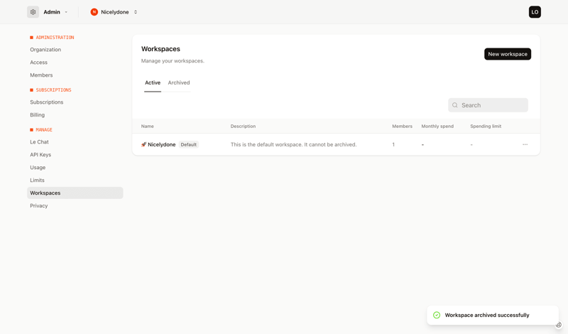 Mistral screen example