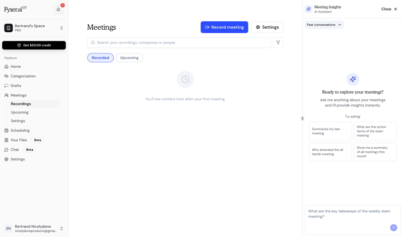 Fyxer screen example