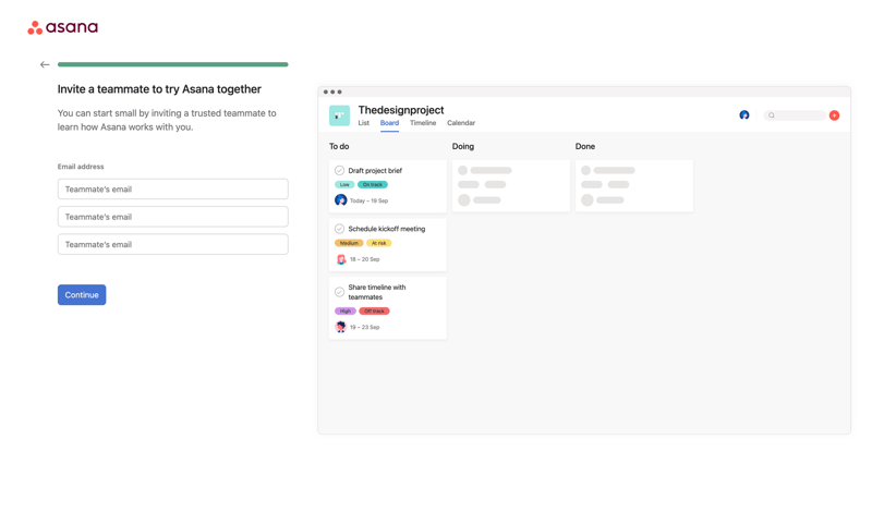 Asana
			         ux ui design