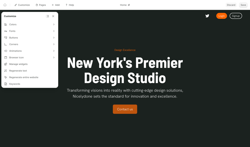 Durable screen example