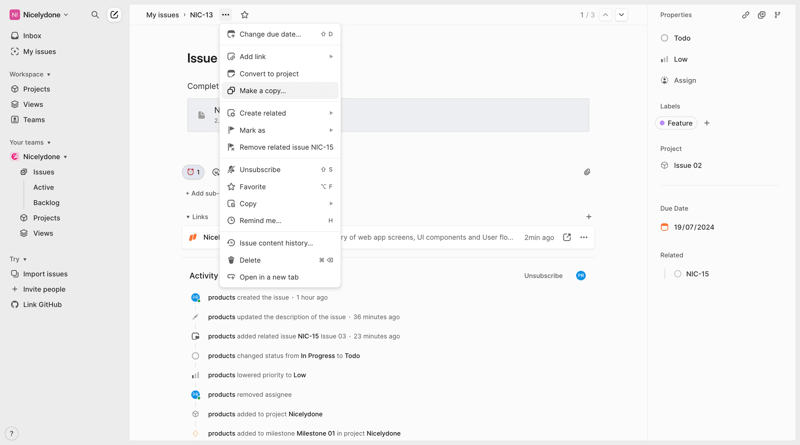 Linear
			              ux ui design