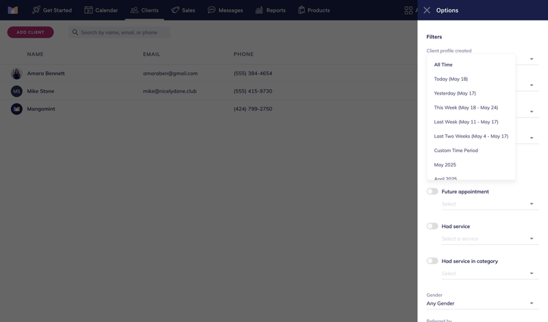Mangomint screen example