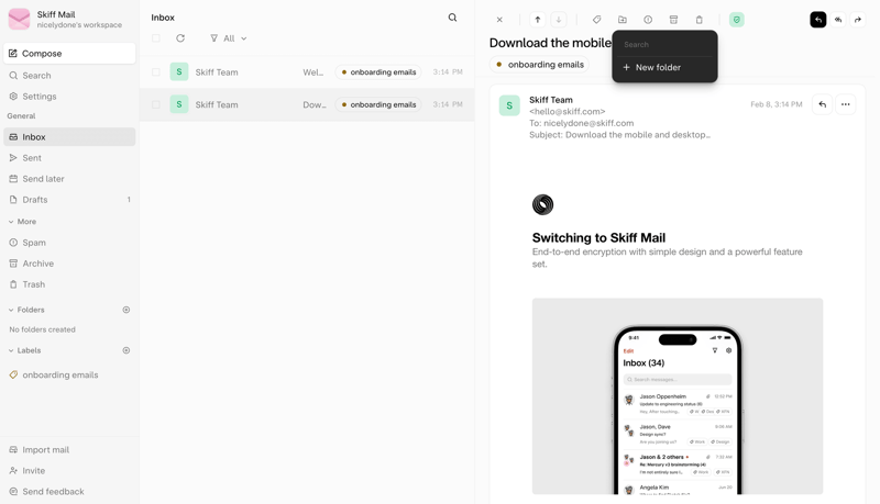 Skiff
			          ux ui design