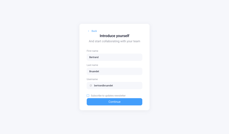 Orchestra screen example