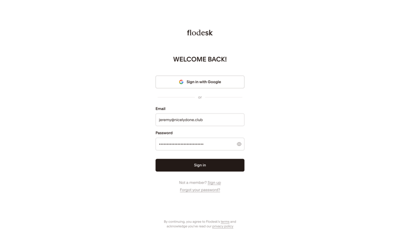 Flodesk
			           ux ui design