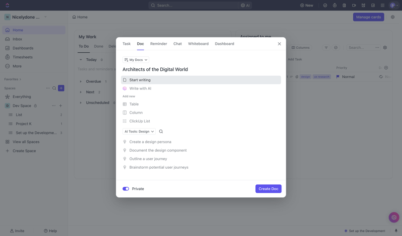 ClickUp
			        ux ui design