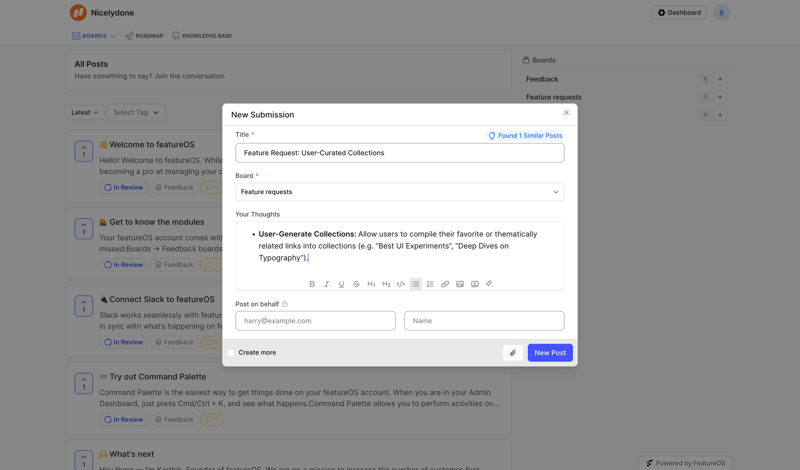 FeatureOS
			  ux ui design