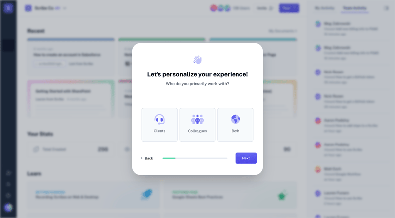 Scribe
			     ux ui design