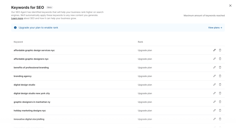 Durable screen example