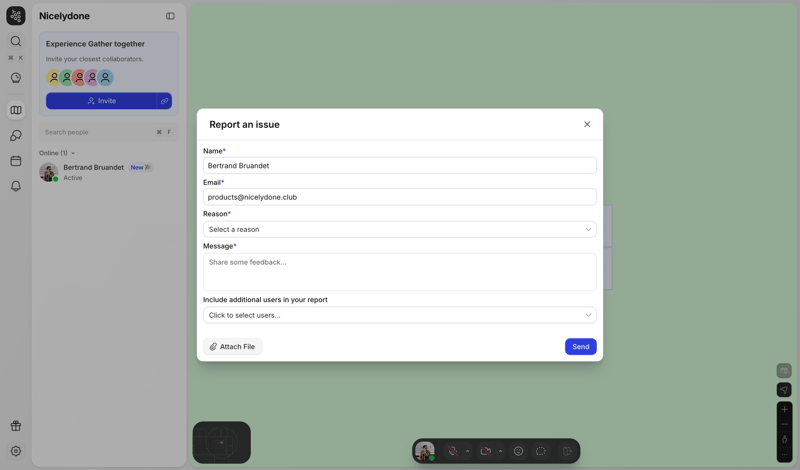 Gather screen example