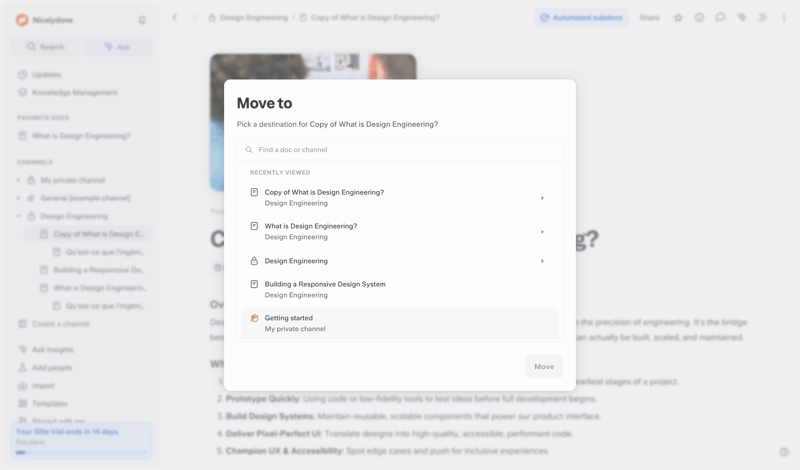 Slite
			  ux ui design