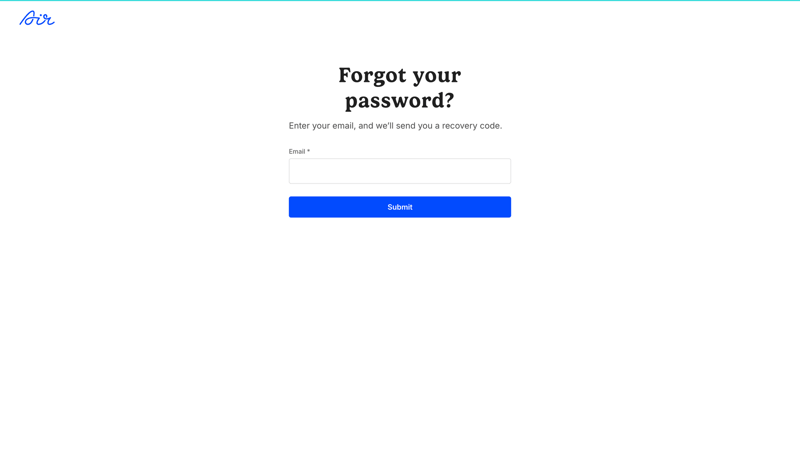 Air
			   ux ui design