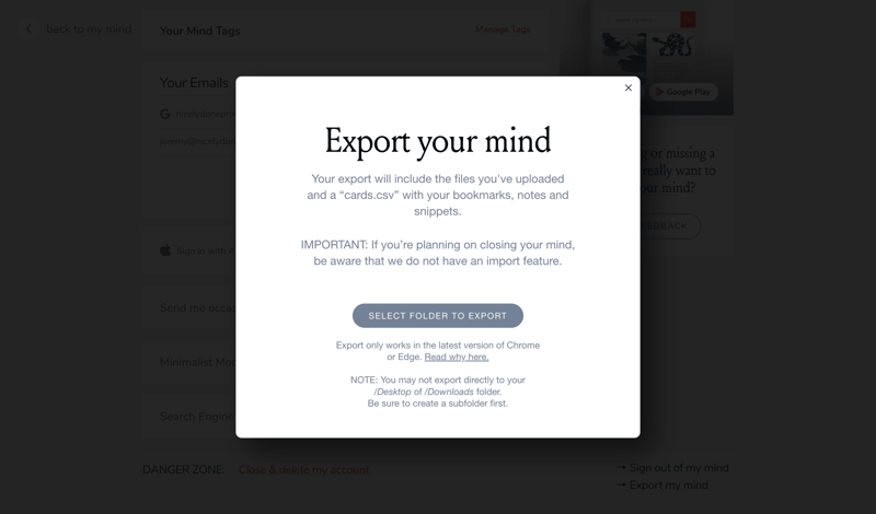 Mymind
			         ux ui design