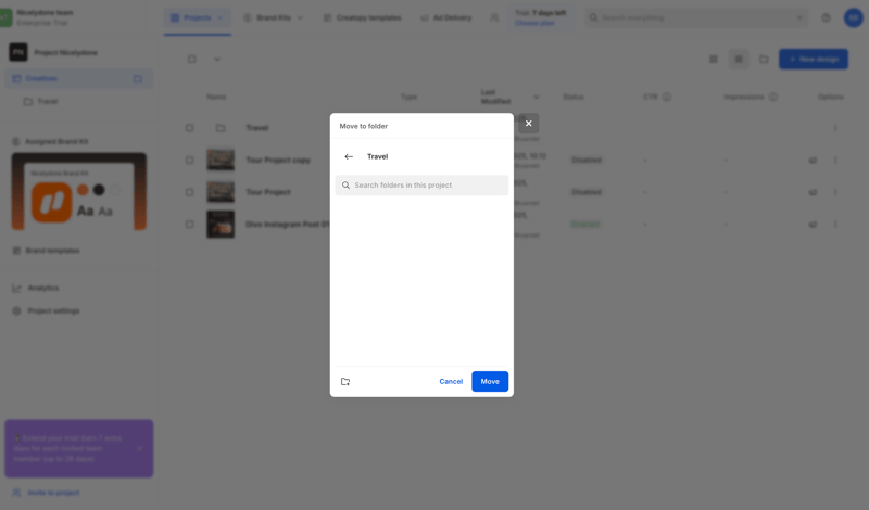 Creatopy screen example