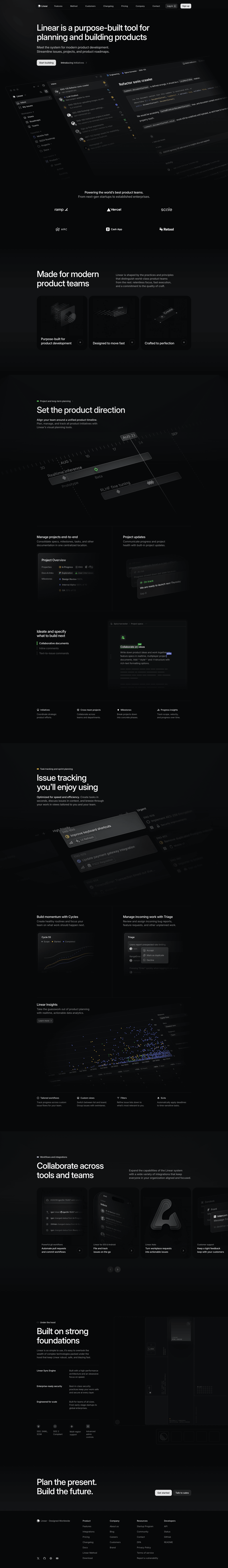 Linear
			         ux ui design