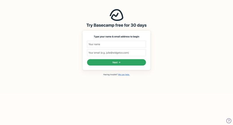 Basecamp
			      ux ui design