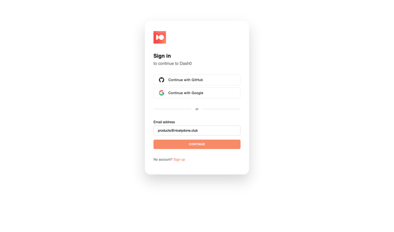 Dash0
			      ux ui design