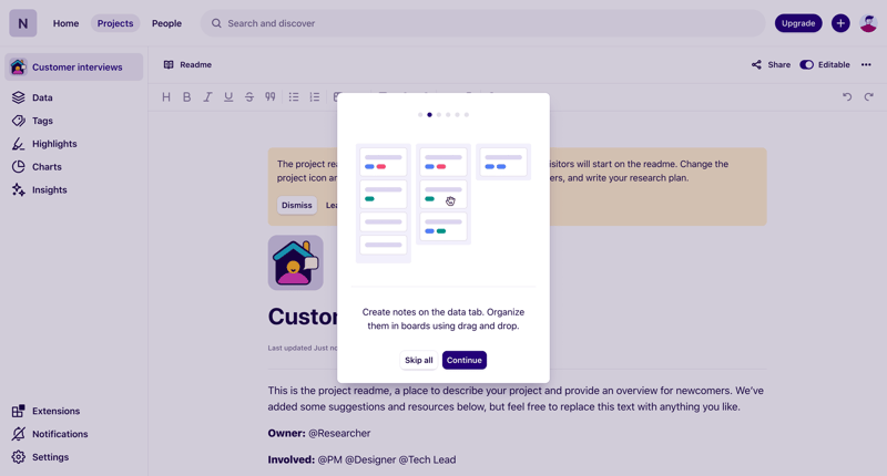Dovetail
			           ux ui design