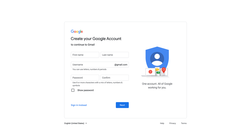 Google Mail
			       ux ui design