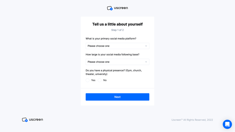 Uscreen
			     ux ui design