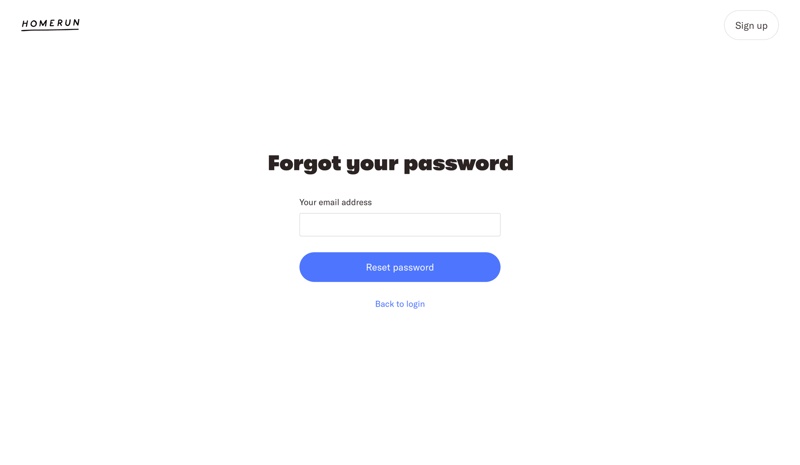 Homerun
			       ux ui design