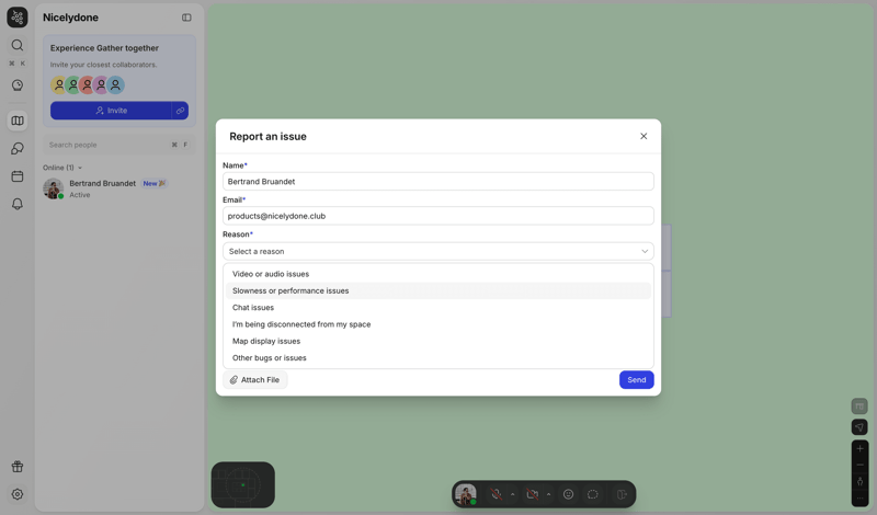 Gather screen example