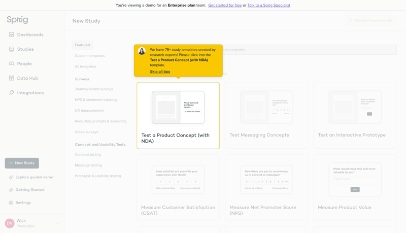 Sprig
			     ux ui design