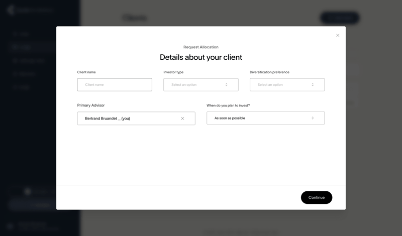 Cache screen example