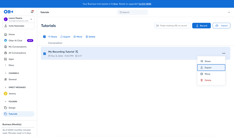 Otter
			            ux ui design