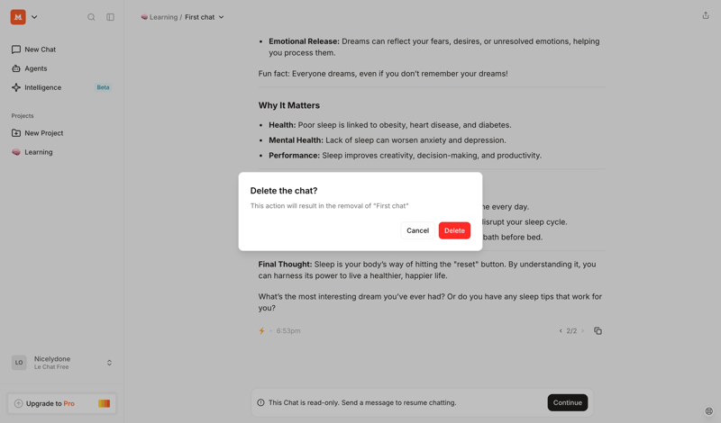 Mistral screen example