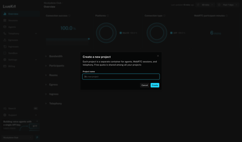 Livekit screen example