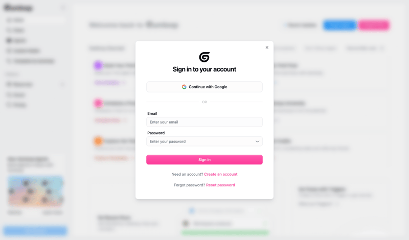 Gumloop screen example