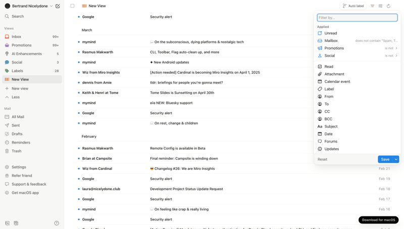 Notion Mail
			            ux ui design