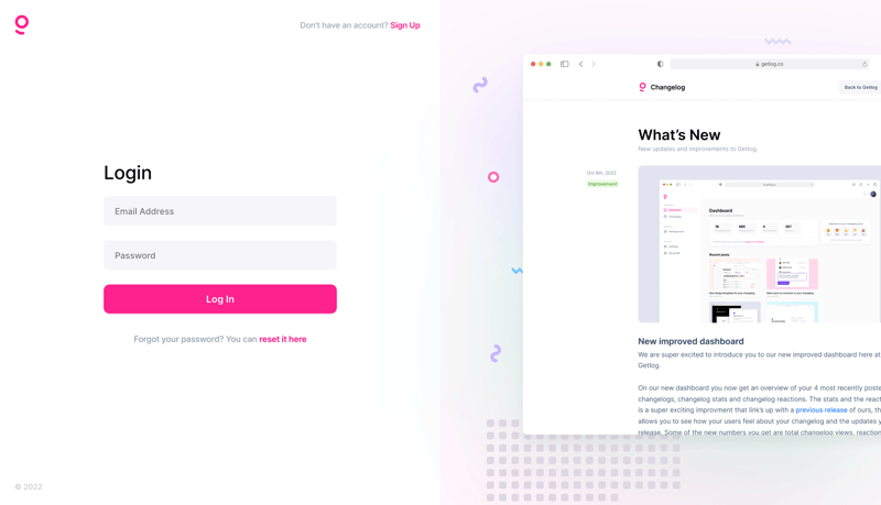 Getlog
			            ux ui design