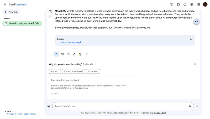 Bard
			        ux ui design