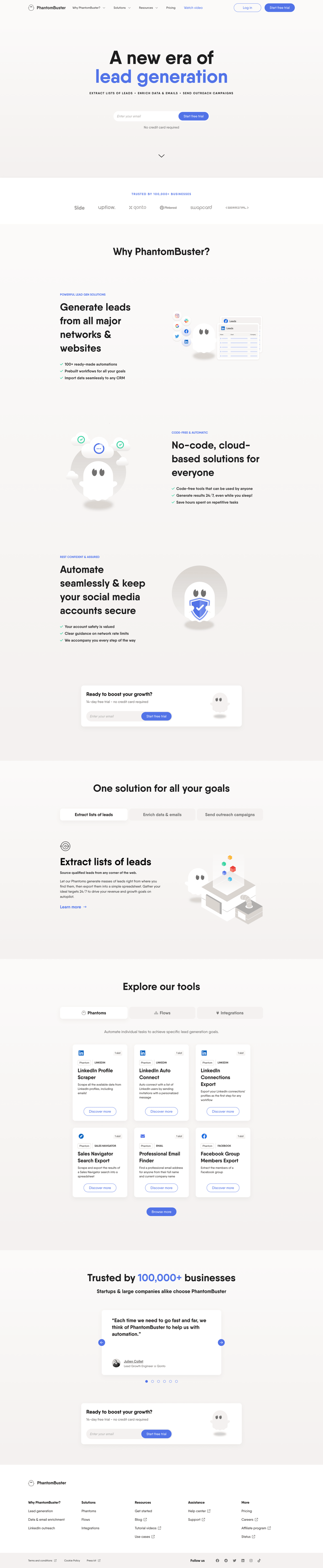 PhantomBuster
			      ux ui design