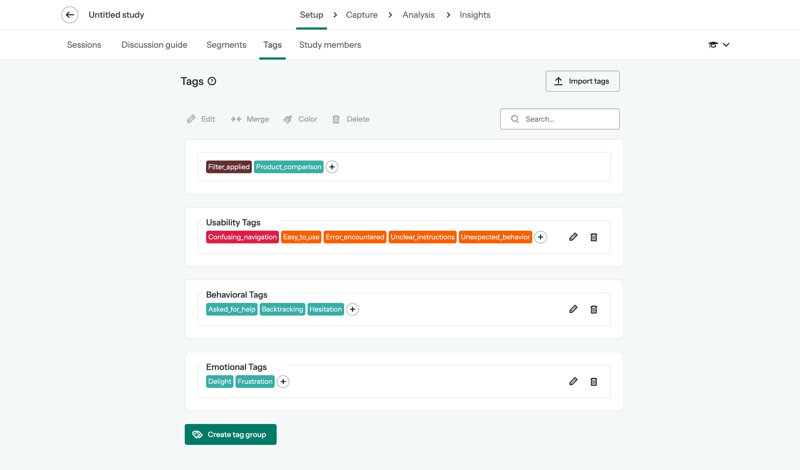 Optimal screen example
