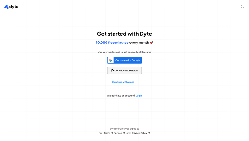 Dyte
			          ux ui design
